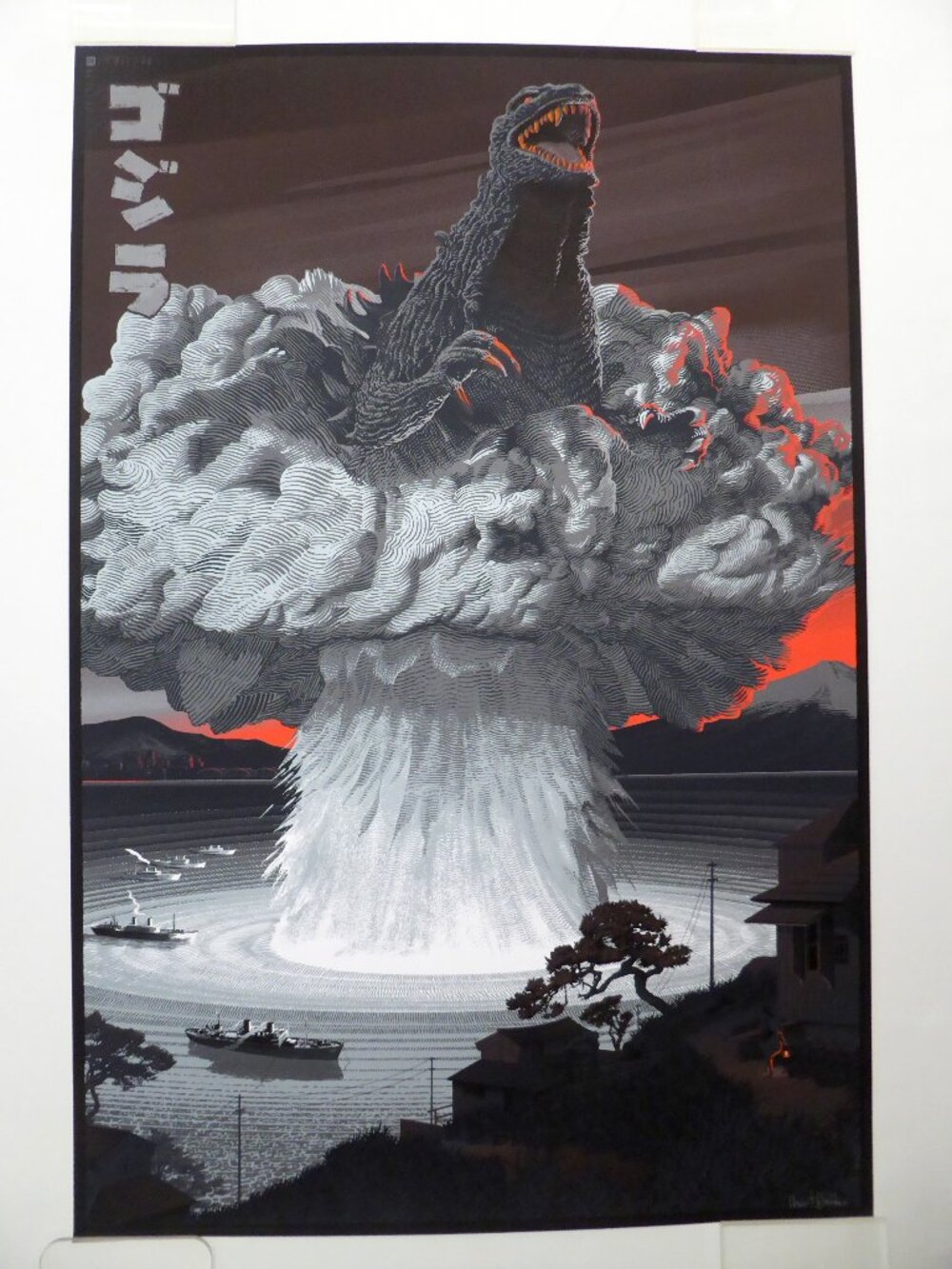 NEW SIGNED LE #17/125 GODZILLA BY LAURENT DURIEUX SIGNED MONDO POSTER ART PRINT